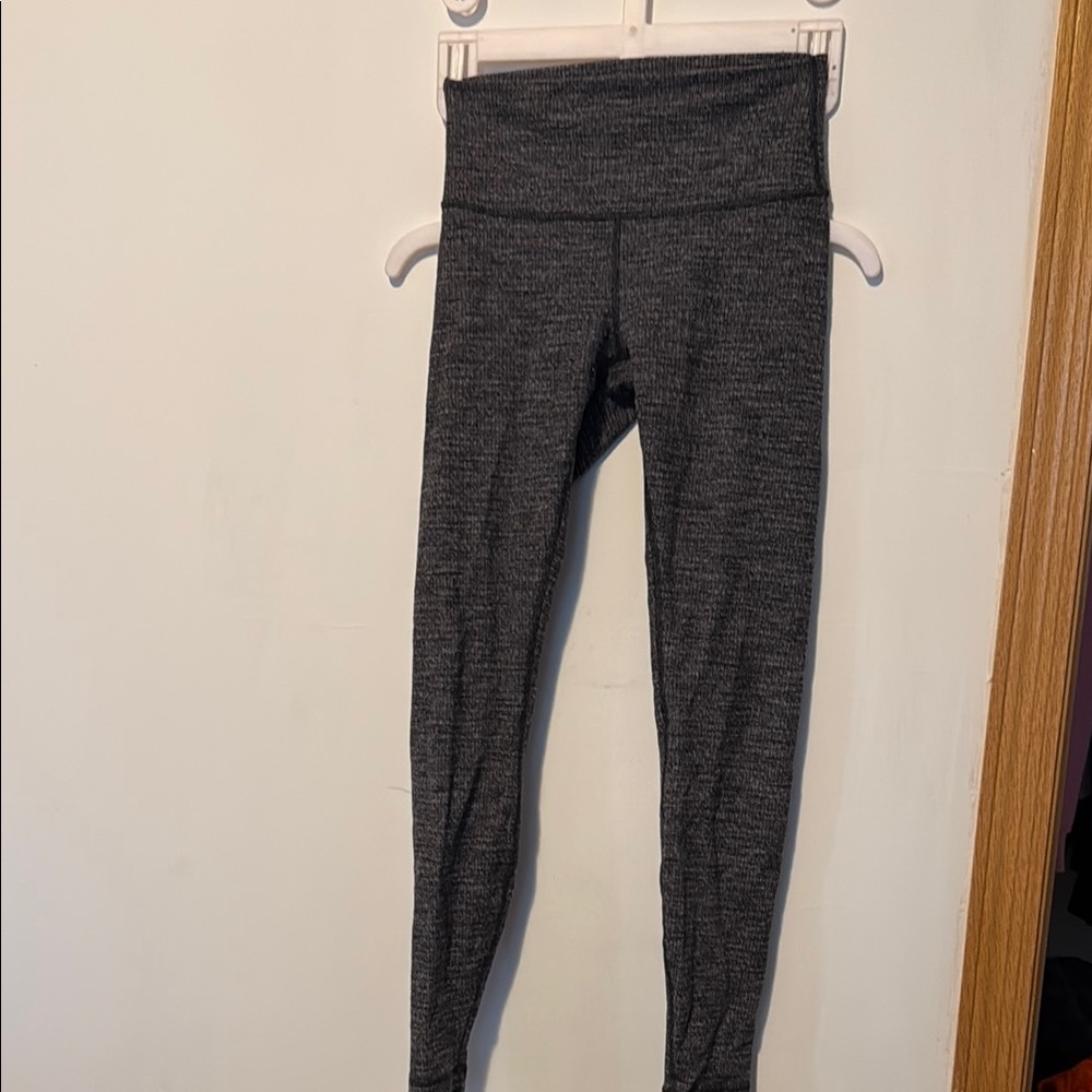 Lululemon Athletica Gray Leggings with High Waistband